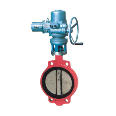 D971X electric wafer type soft seal butterfly valve